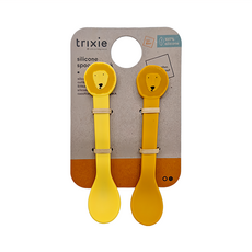 Trixie 動物造型矽膠湯匙2件組 陽光獅子, 100%矽膠, 14 x 3cm, 1組