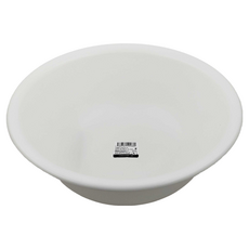 SHIMOYAMA PP圓形洗臉盆 特大號 直徑36cm, 白色, 1個