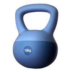 彩色軟壺鈴 10kg 藍色 軟體材質 舒適握感 全身鍛鍊 健身器材, 1個