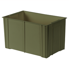 Craftsman In Storage 收納職人 工業風可堆疊耐重收納盒 PP材質, 軍綠色, 1組, 17cm, 18cm