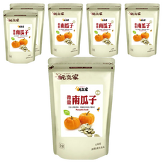 元氣家 茶香帶殼, 精選特大南瓜子 低溫烘培 無調味 粒粒飽滿, 200g, 6包