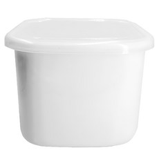 日式加厚琺瑯方形保鮮盒 深盒2L CALF0121LWT, 1個