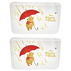 收納王妃 濕紙巾盒 188 x 122 x 75mm, 雨傘維尼, 2個