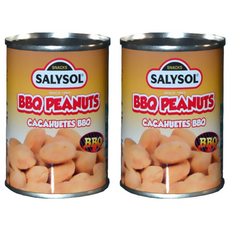 SALYSOL 薩里 BBQ風味花生 迷你罐頭 西班牙零食 香脆可口, 40g, 2罐