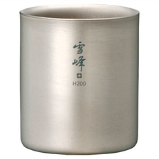 snow peak 雪諾必克 雪峰鈦杯 直徑67 x 78mm 200ml 62g, 銀色, 1個