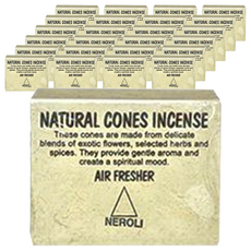 LOTUS 尼泊爾 天然手工香薰塔香 Natural Cones Incense 空氣清新劑, 橙花 NEROLI, 1盒