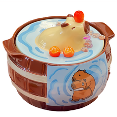 Cooksy 多用途泡麵碗 14 x 16.6 x 8.5cm, 卡皮巴拉 多色, 1個