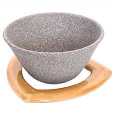 COFIL standard 陶瓷咖啡濾杯 遠紅外線免濾紙, 120ml, 濾杯 + 濾架 咖啡色, 1組