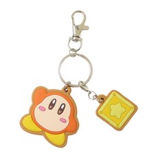 Nintendo 任天堂 鑰匙圈, 瓦豆餅乾 橘色 + 黃色, 1個