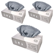 超細纖維抽取式抹布 22x22cm 幻影灰, 20條, 3盒