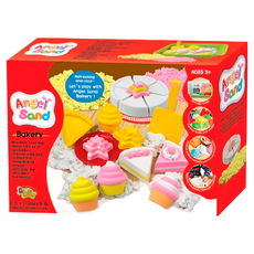 Donerland 天使沙蛋糕遊戲組, 內含白色/黃色/粉色動力沙, 附收納箱及模具, 蛋糕遊戲組, 1.345kg, 1組