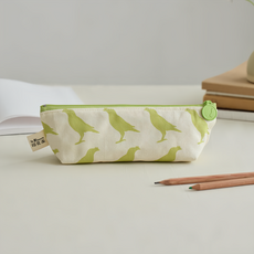 in Blooom 印花樂 Crested Myna No.5/Cherry Blossom 拉鏈筆袋 棉/聚酯纖維/尼龍拉鏈 21x6x6cm, 春櫻色, 1個