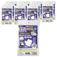 minono 米諾諾 拋棄式抹布型除塵手套 10個, 白色, 12包