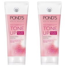 POND'S 旁氏 WHITE BEAUTY INSTABRIGHT TONEUP FACIAL FOAM 洗面乳, 100g, 2條