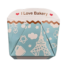 Pimex 烘烤巧方 50x50mm 耐熱度90℃以下 100入/次, 繽紛水藍, 1組