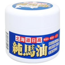 日高 北海道純馬油黃金版, 純馬油成份 無香料 無色素 保濕 潤膚, 120ml, 1罐