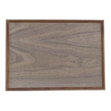 日式原木托盤 CAFJ3019B, 胡桃木, 1個