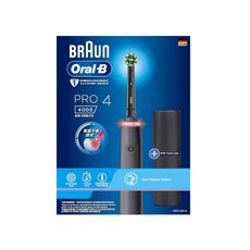 Oral-B 歐樂B 3D電動牙刷 + 旅行盒 + 充電器, PRO4, 曜石黑, 1組