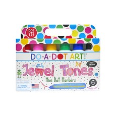 DO-A-DOT ART 點點畫筆 Set 6入, 迷你寶石色, 1盒
