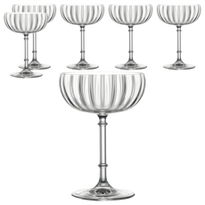 LUCARIS 旋耀東方 無鉛水晶 寬口調酒杯 高133mm 容量205ml 泰國製, 6個