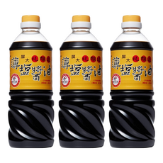 屏大 薄鹽醬油, 使用非基因改造黃豆及台灣自產黑豆, 完整六個月發酵, 甘醇芳香, 未添加任何鉀鹽、焦糖色素, 710ml, 3瓶