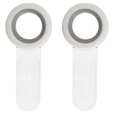 圓環馬桶掀蓋器, PC+ABS+TPR材質, 座圈/上蓋提手, Set 2個, 23g, 灰白色
