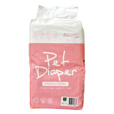 Altimate Pet 粉安心生理褲, 高效吸收, 防滲漏, 彈性黏貼條, 濕度指示器變色提醒, S(45 x 32cm), 18片, 1包