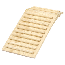 PetBest 天然原木情人天梯，倉鼠兔子適用，安全原木材質，寵物攀爬玩具, 單一顏色, 1個