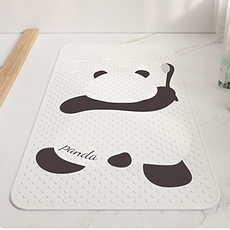 Mega 浴室可愛動物吸盤淋浴防滑墊, 淺灰熊貓, 70 x 40cm, 1個