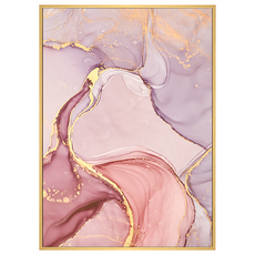 菠蘿選畫所 抽象畫 蘊涵IV 掛畫 40 x 30cm - 提升居家品味, 木色