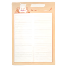 德德小品集 便條本 17.3 x 25cm, 閱讀時光 白色, 50張, 2本