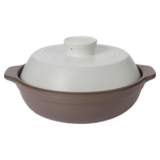 生活采家 法式耐熱燉煮煲鍋淺砂鍋 1200ml, 25.7cm, 1個