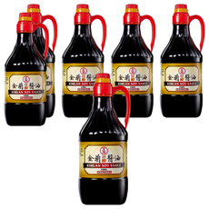金蘭 甘醇醬油, 1.5L, 6瓶