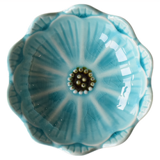 佐和陶瓷 淺藍釉開片珍味缽 日本製 50ml, 水藍色, 1個