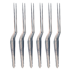 洪億 專業彎耳夾組 不鏽鋼彎頭耳垢夾 安全掏耳工具 耳道清潔神器, 1入, 6支