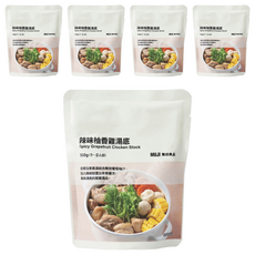 MUJI 無印良品 辣味柚香雞湯底, 350g, 5包