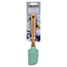 Wiltshire 矽膠奶油刷 攪拌刮刀, 原木色 + 綠色, 1支