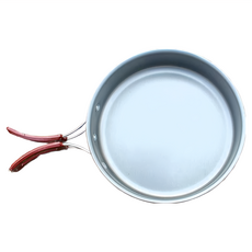 露營鍋具 4.5 x 18cm 1個 平底煎鍋 小, 灰色