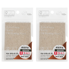 URBAN LEAVES 愛森林 吸油面紙 超強吸油力, 100張, 2包