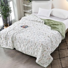 Aaron 艾倫生活家 海島針織手工蠶絲夏涼被, 等風來