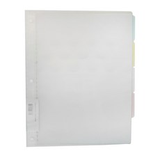 KOKUYO 國譽 Pastel Cookie 30孔收納活頁本 A4 活頁袋, 透明色, 1本