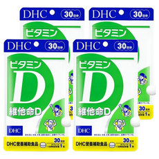 DHC 維他命D 含800IU高效成分 助您保持活力 促進鈣吸收, 150mg, 30顆, 4包