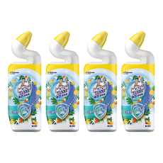 Mr Muscle 威猛先生 強效潔廁劑 變色威力 陽光果香, 750ml, 4瓶