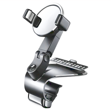 全方位快調記憶夾臂手機架, Black, 1個