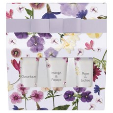 Circahome 金銀花卉護手霜三件組 海洋 50ml + 熱帶水果 50ml + 玫瑰荔枝 50ml, 1組