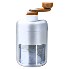 DIY手搖製冰沙機 冰沙冷盤保鮮 輕巧免插電隨裝隨用, 刨冰機 + 冰塊模具, 1個