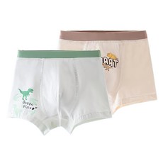 盛特士 男童平角褲 2件組 120cm 卡通圖案 親膚透氣 內褲