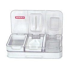 Imakara 升級款雙層藥盒 白色 6x11x3cm, 1個