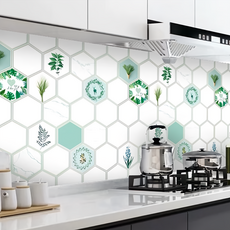 半島良品 炫染廚房防油貼磁磚貼 輕奢華, 1個