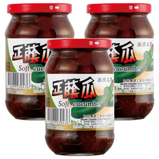 丸莊醬油 正蔭瓜, 天然純釀黑豆醬汁製成, 380g, 3罐